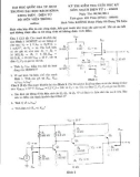 Đề kiểm tra cuối học kỳ môn Mạch điện tử 1