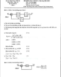 Đề kiểm tra cuối học kỳ 1 năm học 2014 - 2015 môn Cơ sở tự động