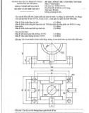 Đề thi cuối học kỳ I năm học 2019-2020 môn Vẽ kỹ thuật 1 - ĐH Sư phạm Kỹ thuật