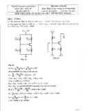 Đề thi cuối kỳ môn Điện tử học tương tự và ứng dụng