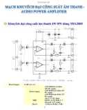 Mạch khuyếch đại công suất âm thanh