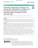 Potentially inappropriate medication use among older adult patients on follow-up at the chronic care clinic of a specialized teaching hospital in Ethiopia. A crosssectional study