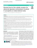 Elevated level of the soluble receptor for advanced glycation end-products involved in sarcopenia: An observational study