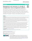 Management and outcomes in critically ill nonagenarian versus octogenarian patients