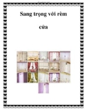 Sang trọng với rèm cửa