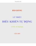 Bài giảng Lý thiết điều khiển tự động: Chương 2 - Mô tả toán học hệ thống điều khiển liên tục