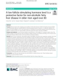 A low follicle-stimulating hormone level is a protective factor for non-alcoholic fatty liver disease in older men aged over 80