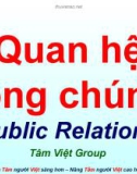 Bài giảng Quan hệ công chúng - Public Relations