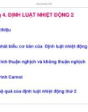 Chương 4: ĐỊNH LUẬT NHIỆT ĐỘNG 2