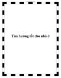 Tìm hướng tốt cho nhà ở