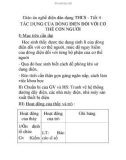 Giáo án nghề điện dân dụng THCS - Tiết 4 : TÁC DỤNG CỦA DÒNG ĐIỆN ĐỐI VỚI CƠ THỂ CON NGƯỜI