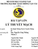 BÀI TẬP LỚN LÝ THUYẾT MẠCH