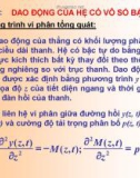 Bài giảng Động lực học công trình - Chương 3: Dao động của hệ có vô số bậc tự do