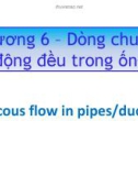 Bài giảng Cơ lưu chất: Chương 6 - TS. Lý Hùng Anh