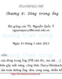 Bài giảng Cơ lưu chất: Chương 6 - TS. Nguyễn Quốc Ý