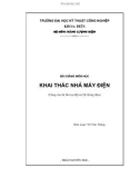 Khai thác nhà máy điện - Chương 1