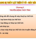 Bài giảng Trang bị thủy lực trên ôtô máy kéo: Chương II - ĐH Kỹ thuật Công nghiệp Thái Nguyên