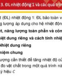 Bài giảng Nhiệt động học: Chương 3 - Nguyễn Thế Lương