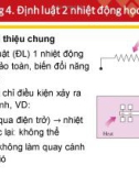 Bài giảng Nhiệt động học: Chương 4 - Nguyễn Thế Lương