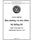 Giáo trình Bảo dưỡng và sửa chữa hệ thống lái (Nghề: Công nghệ ô tô) - Trường TCN Kỹ thuật công nghệ Hùng Vương