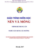 Giáo trình Nền và móng (Nghề Xây dựng cầu đường – Trình độ trung cấp) – Trường CĐ GTVT Trung ương I