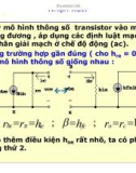 Điện tử học : Mạch khuếch đại tín hiệu nhỏ part 5