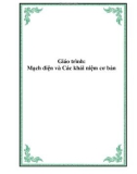 Giáo trình: Mạch điện và Các khái niệm cơ bản