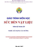 Giáo trình Sức bền vật liệu (Nghề Xây dựng cầu đường – Trình độ trung cấp) – Trường CĐ GTVT Trung ương I