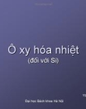 Giáo trình Oxy hóa nhiệt 1