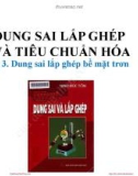 Bài giảng Dung sai lắp ghép - Chương 3 (Phần 1): Dung sai lắp ghép bề mặt trơn