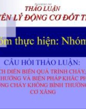 Bài thảo luận Nguyên lý động cơ đốt trong