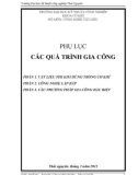 PHỤ LỤC CÁC QUÁ TRÌNH GIA CÔNG