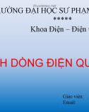 Bài giảng Phân tích dòng điện qua người - ĐHSP Kỹ thuật