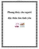 Phong thủy cho người độc thân tìm tình yêu