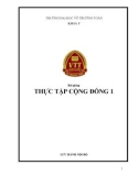 Bài giảng Thực tập Cộng đồng 1: Phần 1 - Trường ĐH Võ Trường Toản (Năm 2020)