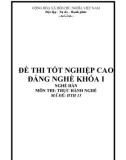 Đề thi tốt nghiệp CĐ Nghề Hàn khoá I - HTH15