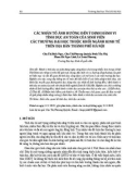 Các nhân tố ảnh hưởng đến ý định hành vi tình dục an toàn của sinh viên các trường đại học thuộc khối ngành Kinh tế trên địa bàn thành phố Hà Nội