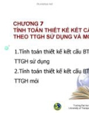 Bài giảng môn học Kết cấu bê tông cốt thép (theo 22TCN 272-05): Chương 7 - TS. Đào Sỹ Đán