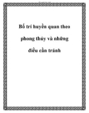 Bố trí huyền quan theo phong thủy và những điều cần tránh