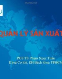 Quản lý sản xuất - PGS.TS. Phạm Ngọc Tuấn