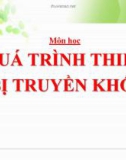 Bài giảng Quá trình thiết bị truyền khối