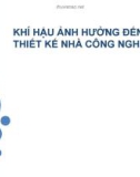 KHÍ HẬU ẢNH HƯỞNG ĐẾN THIẾT KẾ NHÀ CÔNG NGHỆP