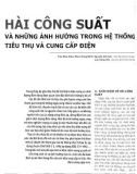 Hài công suất và những ảnh hưởng trong hệ thống tiêu thụ và cung cấp điện