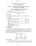 Đề tốt nghiệp CĐ nghề khóa 2 Điện công nghiệp (2008-2011) - Mã: ĐCN - LT 46 - Phần lý thuyết (kèm Đ.án)