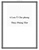 6 Lưu Ý Cho phong Thủy Phòng Thờ