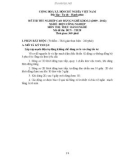 Đề thi tốt nghiệp CĐ nghề khoá 2 môn Điện công nghiệp (2008-2011) - Mã: ĐCN - TH 28 - Thực hành nghề