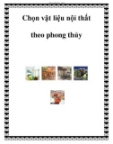 Chọn vật liệu nội thất theo phong thủy