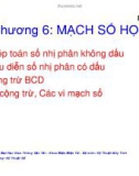 Bài giảng kỹ thuật số - Chương 6