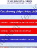 Bài giảng Cơ khí đại cương: Chương 6 - ĐH Bách Khoa HN