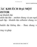 Bài giảng Kỹ thuật điện tử: Bài 8 - Lưu Đức Trung